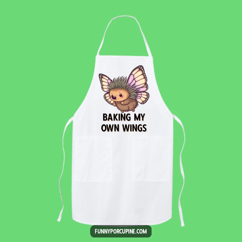 Funny Porcupine Apron: Hilarious Flying Wings for Kitchen Adventures Gift