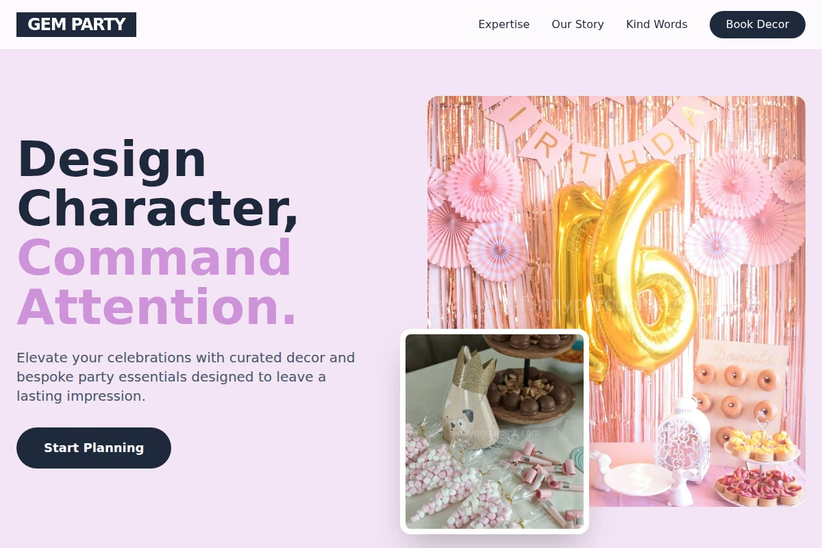 Gem Party Supplies