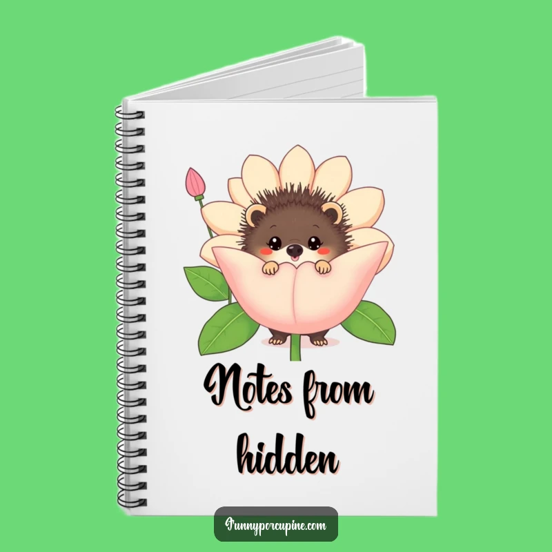 Funny Porcupine Flower Notebook: Jot Down Your Playful Thoughts and Ideas